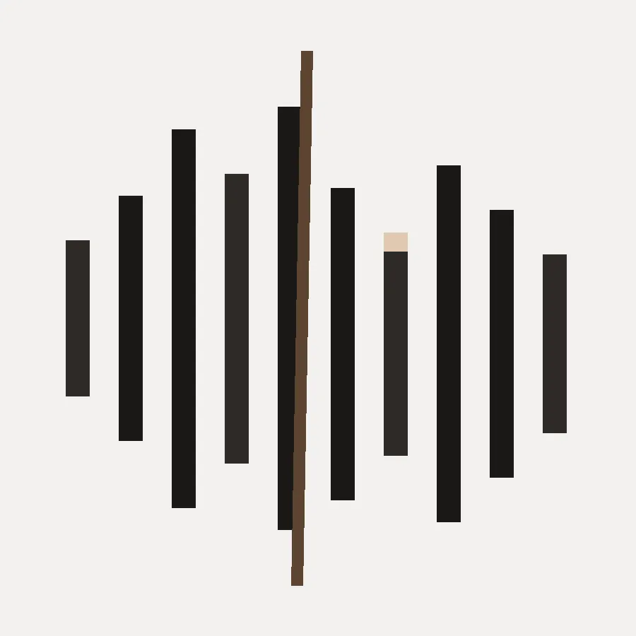 Close detail of wave-slice geometry used as the MP4 to MP3 mark.